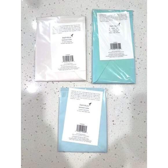 NWT set of 3 Papyrus Baby Greeting Cards - Picture 2 of 8